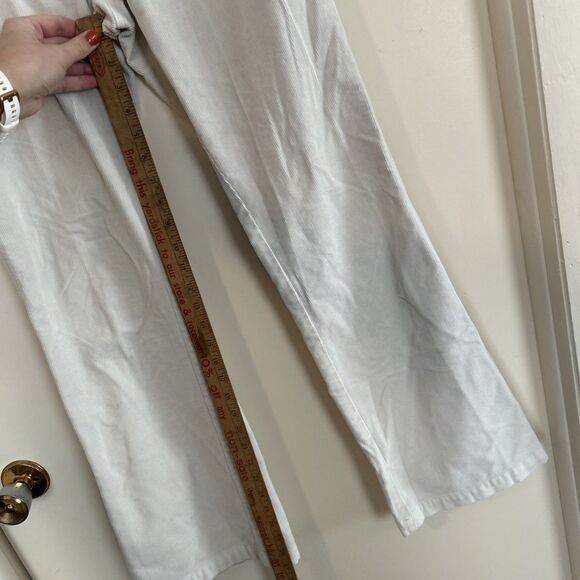 Gap Original Long & Lean Y2K Bootcut flare Corduroy Pants off white chic size 10 - Picture 4 of 9